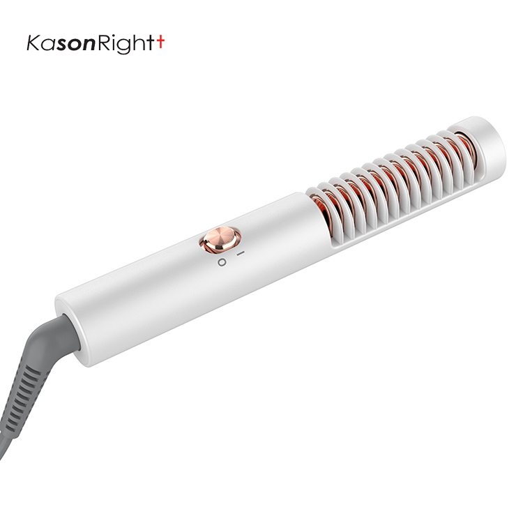 Mini Hair Straightening Brush, Portable Dual Voltage Travel Hot Straightening Comb for Worldwide Use