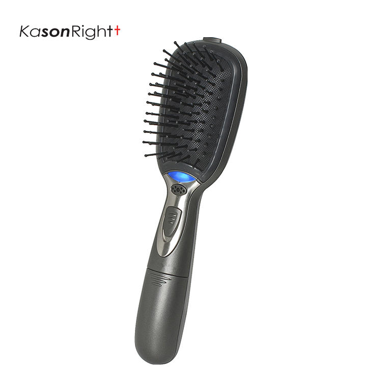 Natural Soft Bristle Ionic Hair Brush, Anti-static, Cushion Removable for Easy Cleaning, Used with LR03 Battery 
